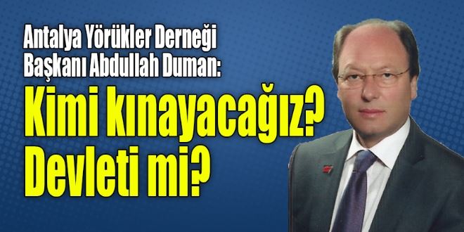 BAŞKAN DUMAN SERT ÇIKTI