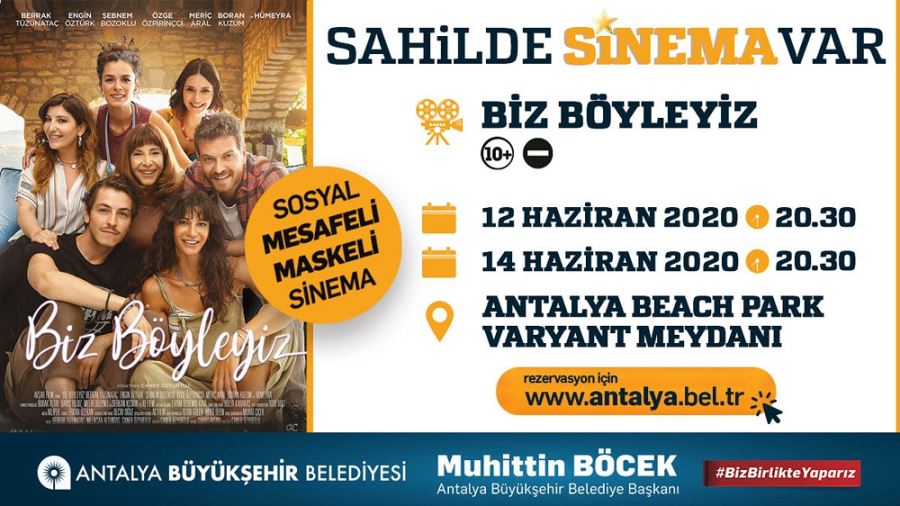 SAHİLDE SİNEMA KEYFİ BAŞLIYOR