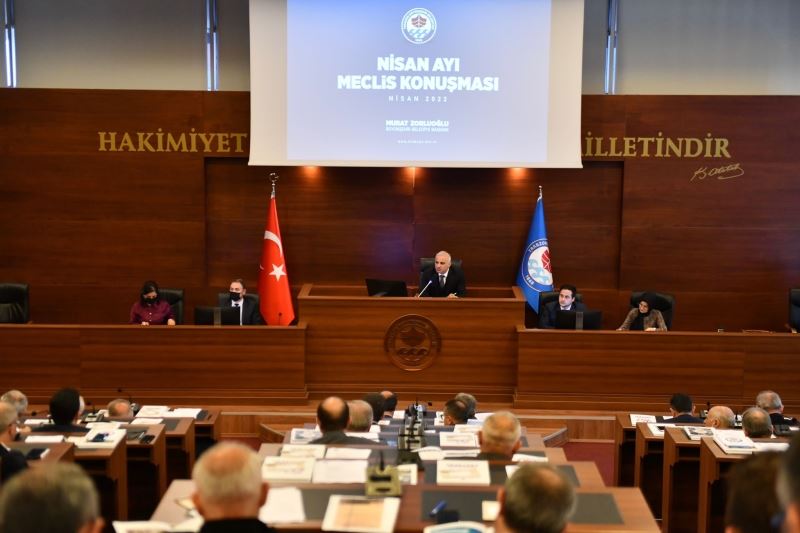 BÜYÜKŞEHİR BELEDİYE MECLİSİ NİSAN AYI İLK TOPLANTISI YAPILDI