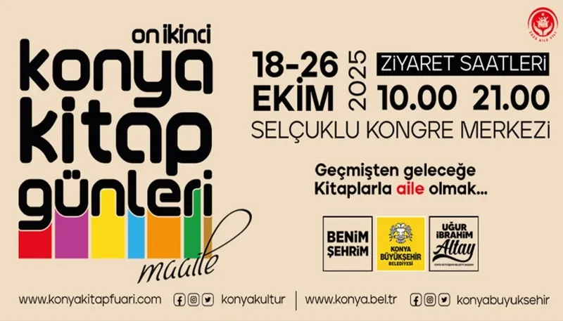 12. Konya Kitap Günleri 18-26 Ekim