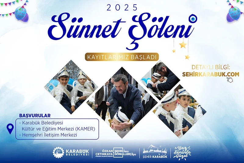 Karabük Belediyesi Ücretsiz Sünnet Şöleni İçin Başvurular Başladı