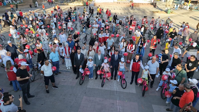 170 Çocuğun Bisiklet Hayali Gerçeğe Dönüştü; Pedallar Mutluluk İçin Döndü