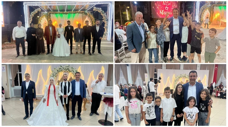 BAŞKANIMIZ, DÜĞÜN TÖRENLERİNE KATILDI, NİKAH KIYDI