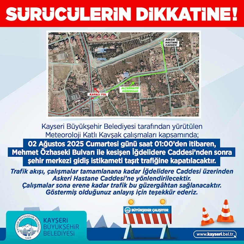 Büyükşehir’den Araç Sürücülerine Uyarı!