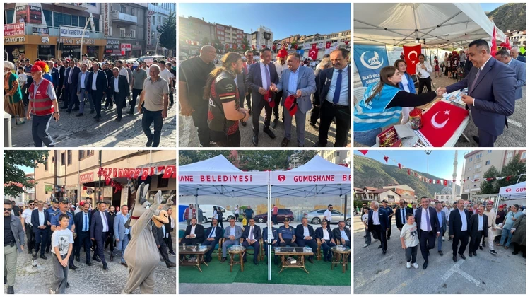 GÜMÜŞHANE KUŞBURNU, PESTİL, KÜLTÜR VE TURİZM ŞENLİĞİMİZ, KORTEJ YÜRÜYÜŞÜYLE BAŞLADI
