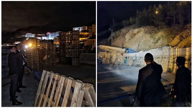 BAŞKANIMIZ, YENİ SANAYİ SİTESİNDE İSTİNAT DUVARLARINDAN KAYNAKLI SORUNU İNCELEDİ