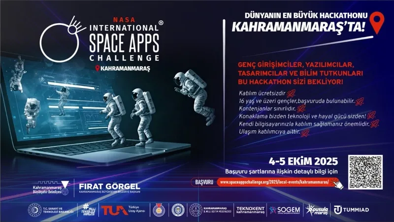 Kahramanmaraş’ta Bir İlk; Büyükşehir NASA’nın Dev Organizasyonuna Ev Sahipliği Yapacak